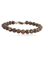 Natural Brown Crystal Opal Semi Precious Gemstone Chips Bracelet - Image 2