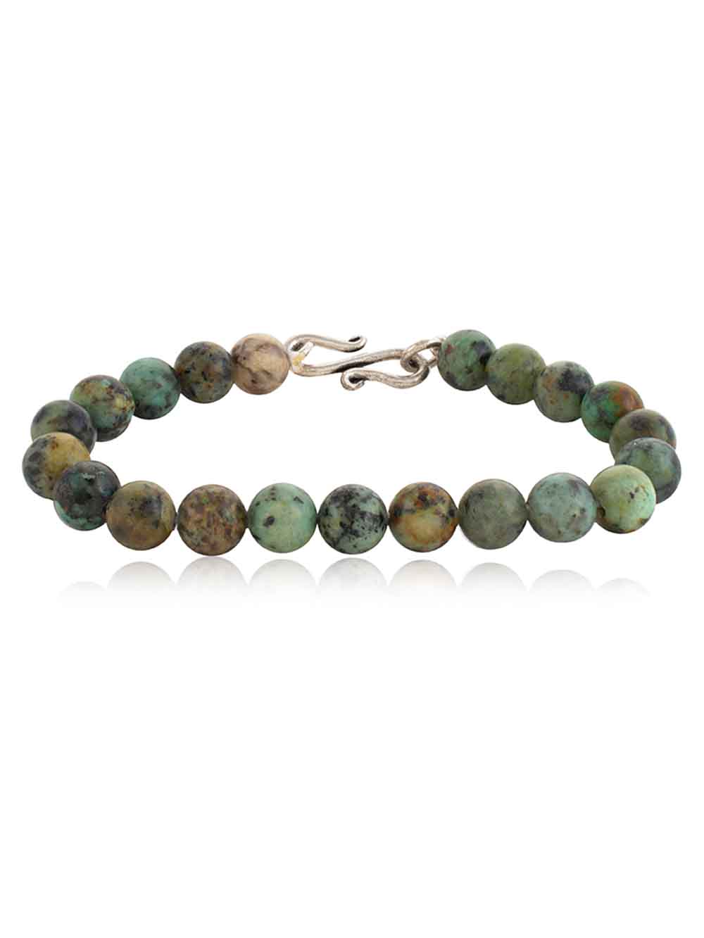 923.jpg Genuine African Turquoise Healing Crystal Stone Semi Precious Bracelet - Image 1