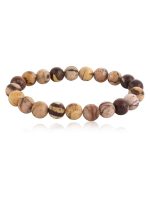 Natural Reiki Zebra Jasper Semi Precious Stone Compassion Bracelet