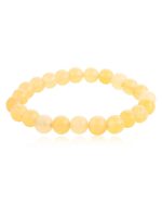 Natural Healing Reiki Crystla Yellow Jade Semi Precious Stone Bracelet