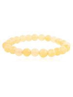 Natural Healing Reiki Crystla Yellow Jade Semi Precious Stone Bracelet - Image 2