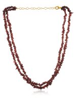Natural Reiki Crystal Garnet Stone Semi Precious Inspiration Necklace