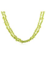 Original Healing Crystal Green Peridot Semi Precious Gemstone Necklace - Image 2
