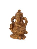 Home Decore Medium Size Brass Ganesh Statue - Image 2