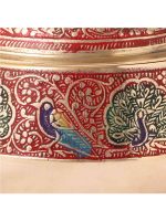 Meenakari Brass Bowl Handi - Image 3