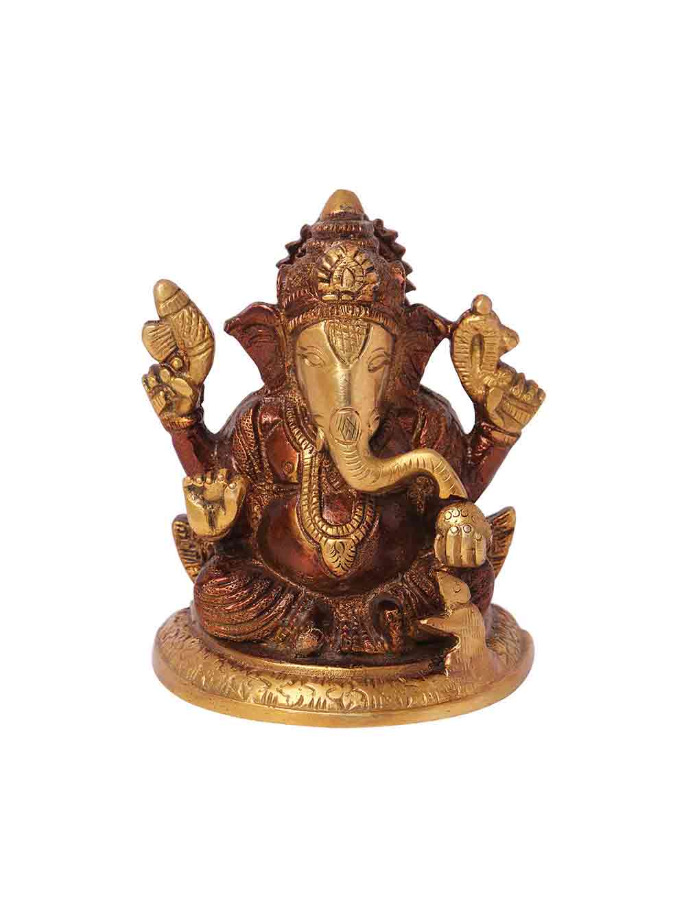 IMG_5928.jpg Decorative Brass Ganesh Statue - Image 1