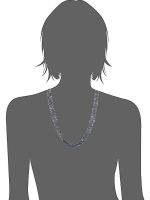 Natural Healing Crystal Iolite Semi Precious Gemstone Chips Necklace - Image 3