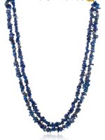 Natural Blue Reiki Lapis Lazuli Semi Precious Stone Safety Necklace