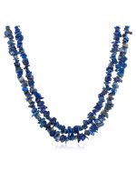 Natural Blue Reiki Lapis Lazuli Semi Precious Stone Safety Necklace - Image 2