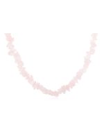 Natural Light Pink Crytal Rose Quartz Semi Precious Stone Necklace - Image 2