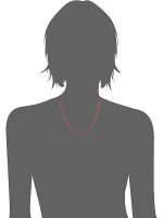 Natural Rhodolite Reiki Crystal Maroon Fluorite Semi Precious Necklace - Image 3