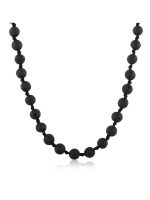 Natural Grey Crystal Healing Lapis Lazuli Semi Precious Stone Necklace - Image 2