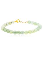 Original Reiki Healing Green Prehnite Semi Precious Gemstone Bracelet