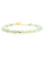 Original Reiki Healing Green Prehnite Semi Precious Gemstone Bracelet - Image 2