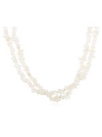 Natural Reiki White Semi Precious Rainbow Moonstone Stone Necklace - Image 2