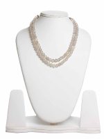 Genuine Golden Rutilated Quartz Crytal Semi Precious Stone Necklace