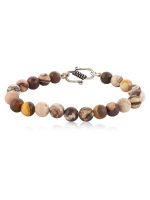 Zebra Jasper Round Bead Healing Reiki Crystal Stone Bracelet - Image 2