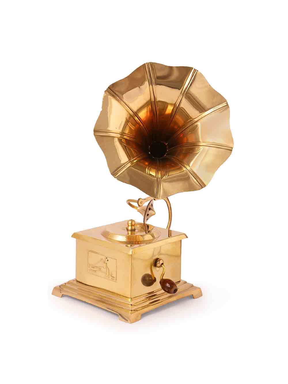 TheHaat_Decorative_Brass_Miniature_Gramophone_11035_b.jpg Gramophone - Image 1