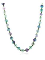 Genuine Fluorite Round Bead Healing Reiki Crystal Mala Recharge Chakra - Image 2