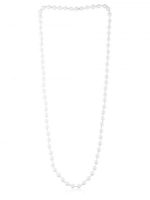 White Mother Of Pearl 32″ Healing Power Semi Precious Stone Necklace