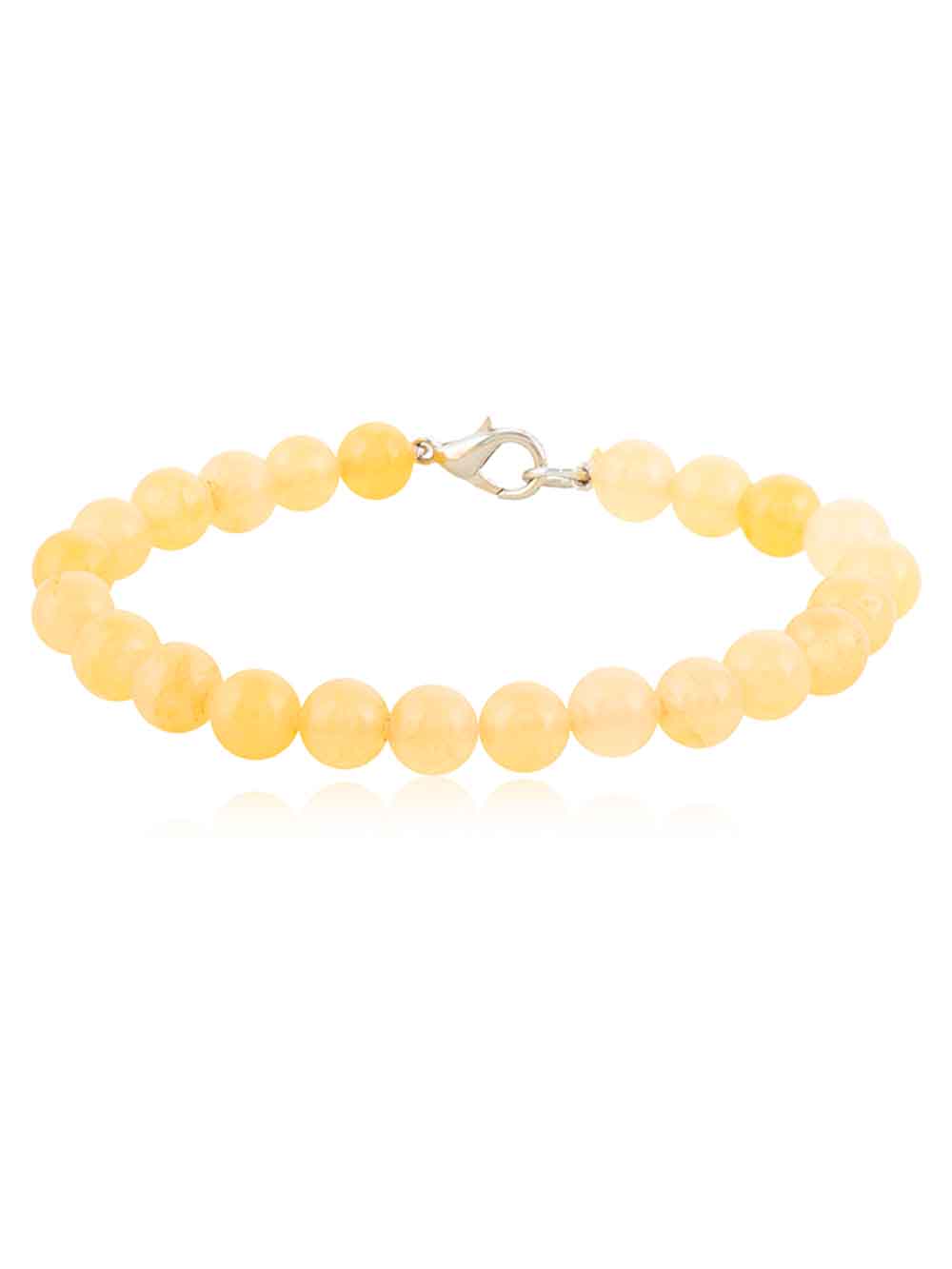 ZZ1.jpg Yellow Jade Healing Reiki Crystal Semi Precious Stone Bracelet - Image 1