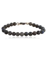 Natural Reiki Grey Brown Jasper Semi Precious Stone Bracelet For Eyes