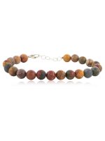 Natural Crystal Multi Picasso Jasper Semi Precious Stone Bracelet - Image 2
