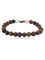 Natural Tri Tiger Eye Semi Precious Stone Bracelet Reproductive Organs