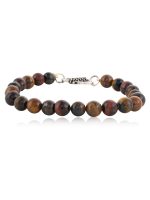 Natural Tri Tiger Eye Semi Precious Stone Bracelet Reproductive Organs - Image 2