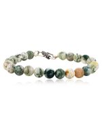 Genuine Tri Agate Healing Reiki Crystal Semi Precious Stone Braceletgenuine Tri Agate Healing Reiki Crystal Semi Precious Stone Bracelet - Image 2