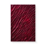 Red Rippled Abstract Texture Art - Image 2