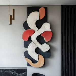 3D Wall Art Modern Abstract Textured Decor