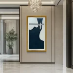 Black and White Abstract 3D wall Art - Image 2