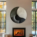 Minimalist Yin-Yang Inspired 3D Art