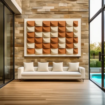 Geometric Half Circle Wall Art