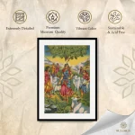 Radha tending cows in Vrindavan - Image 2