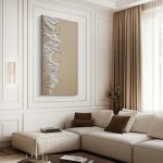 Serene Wave Flow 3D Art for Home Decor - Image 3