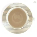 Summer Minimalist Ceramic Cup & Saucer | Hand Painted | Set of 1 | Ideal for serving tea or coffee - Image 2