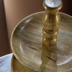 Walnut Dessert Cake Stand - Image 3