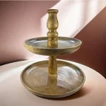 Walnut Dessert Cake Stand