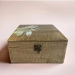 Painted Keepsake Wooden Box