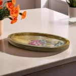 Oversized Oval Wood Tray
