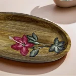 Oversized Oval Wood Tray - Image 3