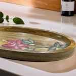 Oversized Oval Wood Tray - Image 2