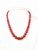 Beautiful Red Onyx Crystal Semi Precious Stone Light Weight Necklace