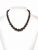 Genuine Round Bead Black Onyx Crystal Semi Precious Stone Necklace