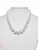 White Crystal & Onyx Semi Precious Stone Necklace Classy & Elegant