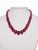 Natural Red Onyx Semi Precious Stone Necklace Feminine & Elegant