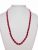 Natural Red Jade Semi Precious Stone Stylish Necklace Promotes Love
