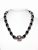 Natural Black Onyx Semi Precious Stone Necklace Releases Stress